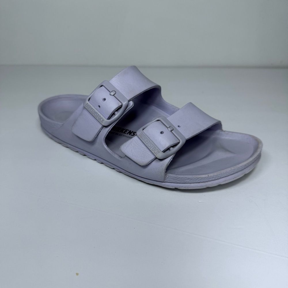 Birkenstock Arizona EVA Sandals Purple Fog Lavender Slides Women’s Size 6/7 - Picture 2 of 9